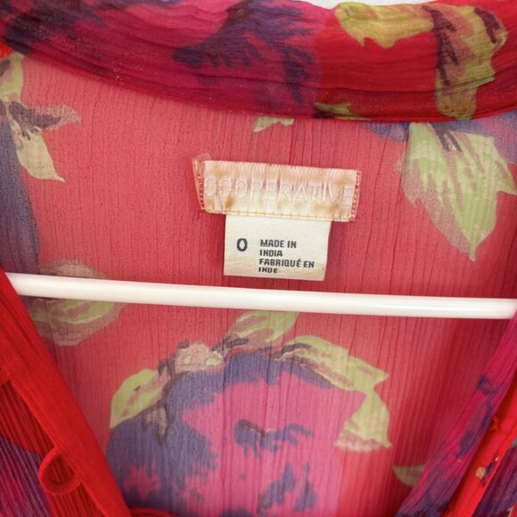 Urban Outfitters - dainty floral red maxi dress - Picture 3 of 3